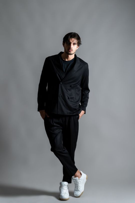 GIACCA  DOPPIOPETTO NERO